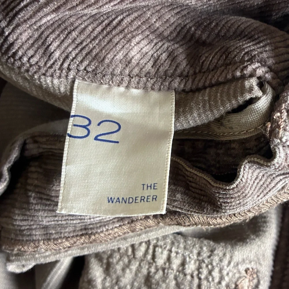 Anthropologie Pilcro The Wanderer Brown Corduroy Carpenter Pants Cotton Modal